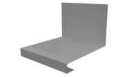 Планка примыкания нижняя к трубе фальц 140x200 мм, 7047 телегрей 4 глянцевый