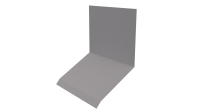 Планка примыкания верхняя к стене фальц 150x130x20 мм, цинк