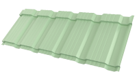 Профиль Пегас 1195/1130x0,45 мм, 6019 бело-зеленый глянцевый