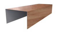 Крышка 40x65x40 мм, Золотой орех 3D