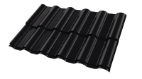 Профиль Лира 1170/1070x0,45 мм, 9005 черный янтарь глянцевый