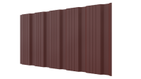 Профнастил К20 1185/1120x0,5 мм, 3009 оксид красный матовый