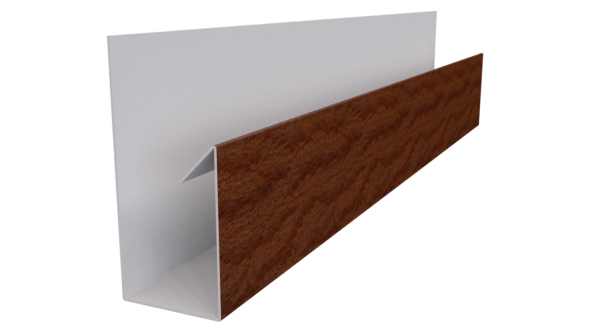 Планка П-образная Блок-хаус 30x30x2000 мм, Дуб Кельтик 3D