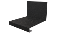 Планка примыкания нижняя к трубе фальц 140x200 мм, Картэн тёмный