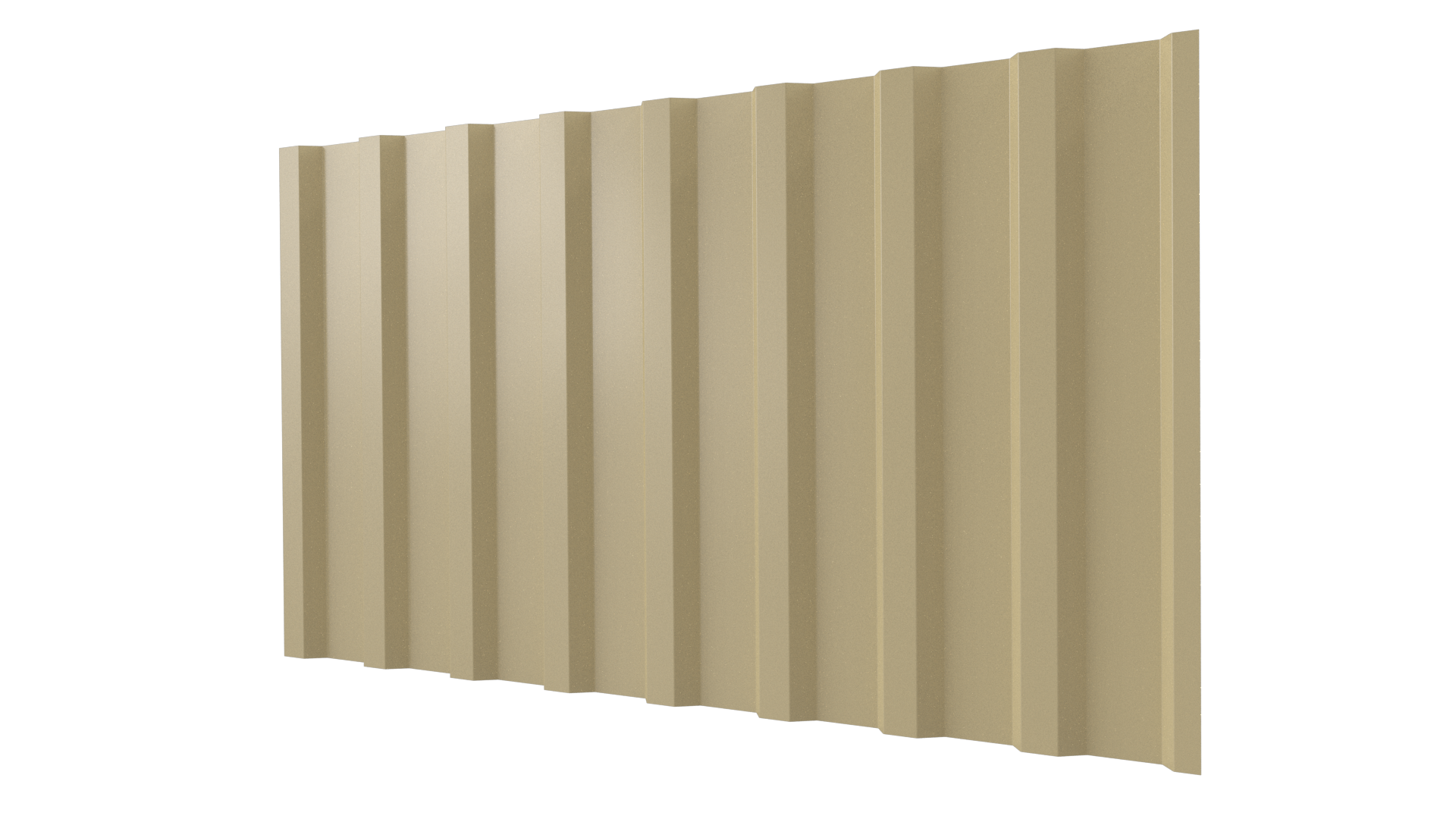 Профнастил С20B 1150/1100x0,65 мм, 1014 слоновая кость глянцевый