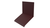 Планка примыкания верхняя к стене фальц 150x130x20 мм, 3005 винно-красный матовый