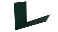 Планка примыкания верхняя к трубе фальц 250x210 мм, 6005 зеленый мох матовый
