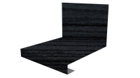 Планка примыкания нижняя к трубе фальц 140x200 мм, Морион 3D