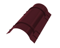 Конёк круглый R110x2000 мм, 3005 винно-красный матовый