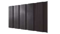 Профнастил К20 1185/1120x0,4 мм, 8019 серо-коричневый глянцевый
