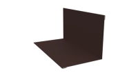 Угол внутрений 100x100x2000 мм, 8017 шоколадно-коричневый стальной бархат
