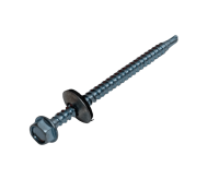 Саморез с прокладкой оцинкованный, 4,8x70 мм