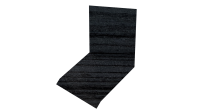 Планка примыкания верхняя к стене фальц 150x130x20 мм, Морион 3D