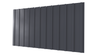 Профнастил С10 1170/1100x0,45 мм, 7024 графитовый серый глянцевый