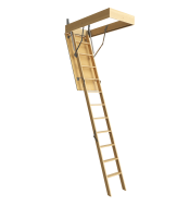 Чердачная лестница DACHA 60x120x280 см, ступенька: 340x70x22 мм, толщина люка: 35 мм