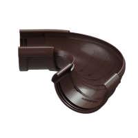Угловой элемент желоба регулируемый 60⁰ - 160⁰, 8017 шоколад