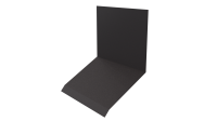 Планка примыкания верхняя к стене фальц 150x130x20 мм, 8019 серо-коричневый матовый