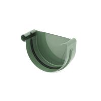 Заглушка желоба левая 125 мм, RAL 6005