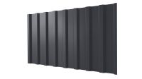 Профнастил С20B 1150/1100x0,45 мм, 7024 графитовый серый глянцевый