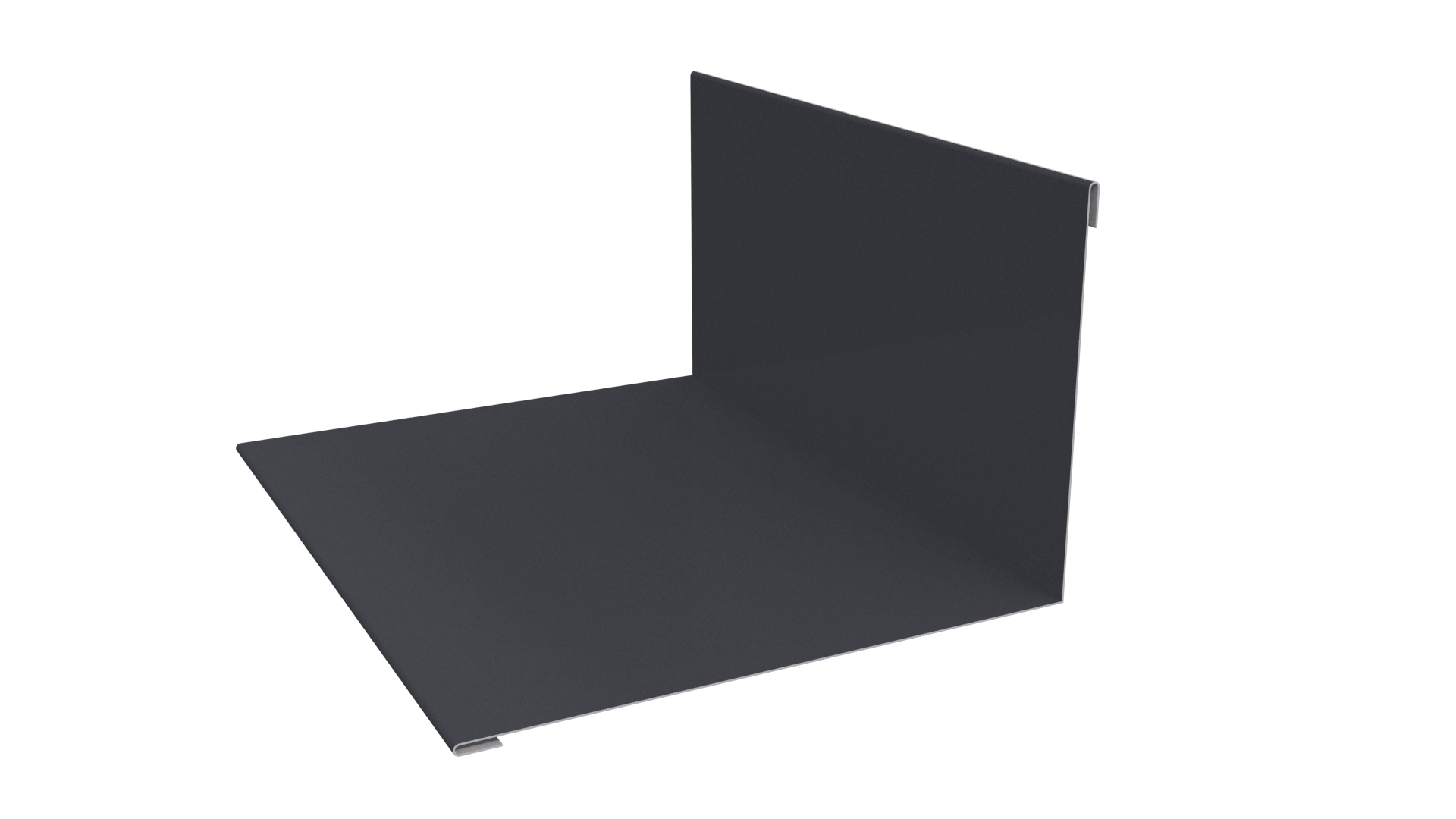 Планка примыкания верхняя 100x150x2000 мм, 7024 графитовый серый PUR Pruf