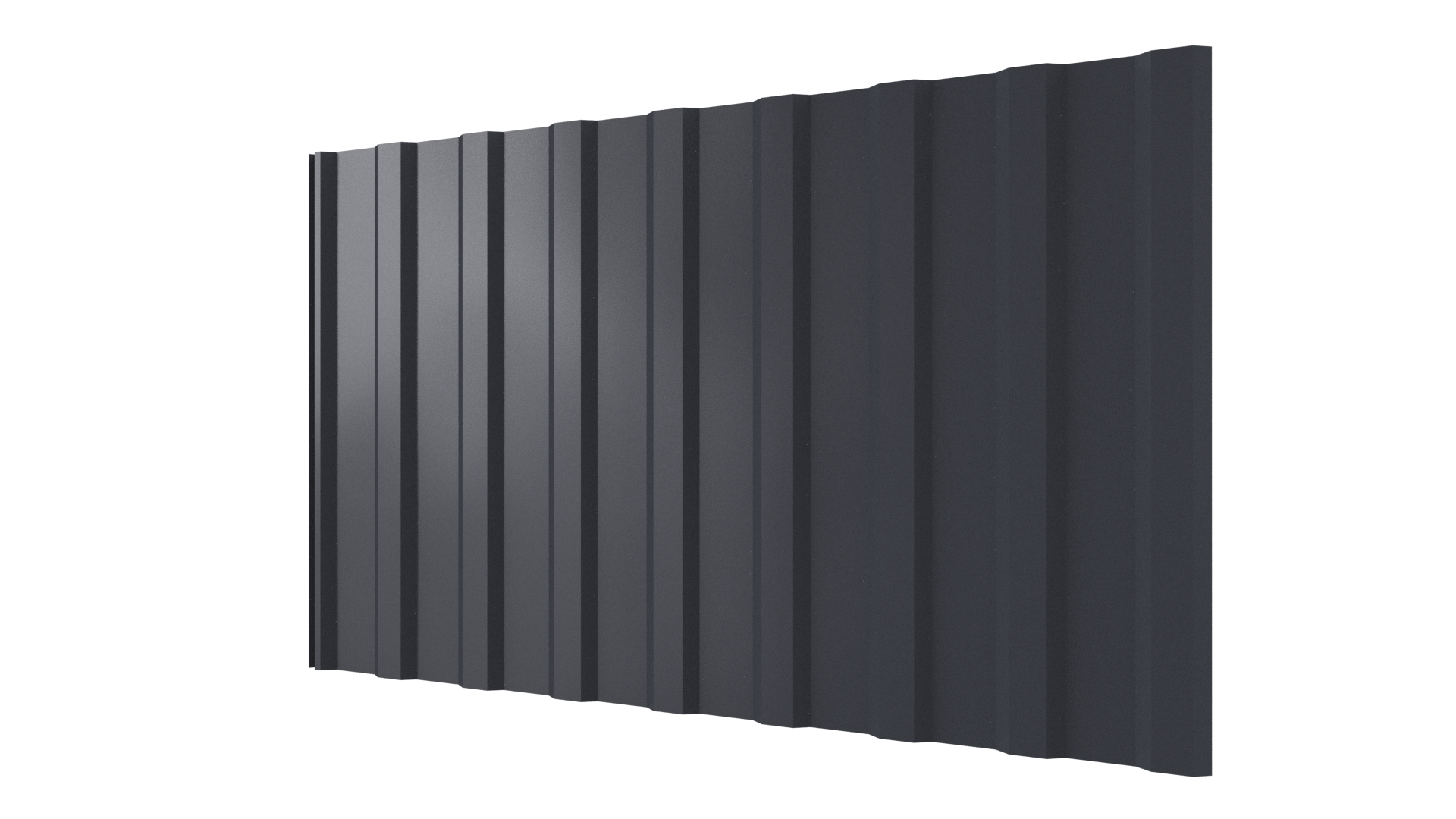 Профнастил С20R 1150/1100x0,5 мм, 7024 графитовый серый PUR Pruf