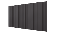 Профнастил К20 1185/1120x0,45 мм, 8019 серо-коричневый матовый