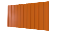 Профнастил С10 1170/1100x0,3 мм, 2011 насыщенный оранжевый глянцевый