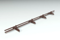 Снегозадержатель PROMO ZN 40x20 (овал) 3,0м Ral 8017 шоколадно-коричневый