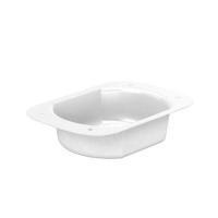 Воронка выпускная 76x102 мм, 9003 сигнальный белый