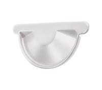 Заглушка торцевая универсальная 125 мм, 9003 сигнальный белый