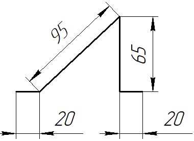 Планка снегозадержателя 95x65x2000 мм, 9005 черный янтарь глянцевый