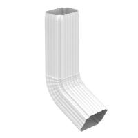 Труба водосточная с коленом 76x102x3000 мм, 9003 сигнальный белый