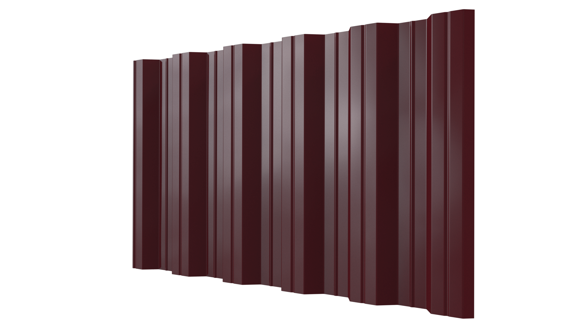 Профнастил НС35 1060/1000x0,4 мм, 3005 винно-красный глянцевый