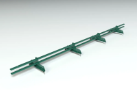 Снегозадержатель PROMO ZN 40x20 (овал) 3,0м Ral 6005 зеленый мох