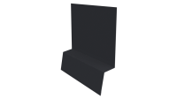 Планка стартовая фальц 135x30x55 мм, 7024 графитовый серый глянцевый