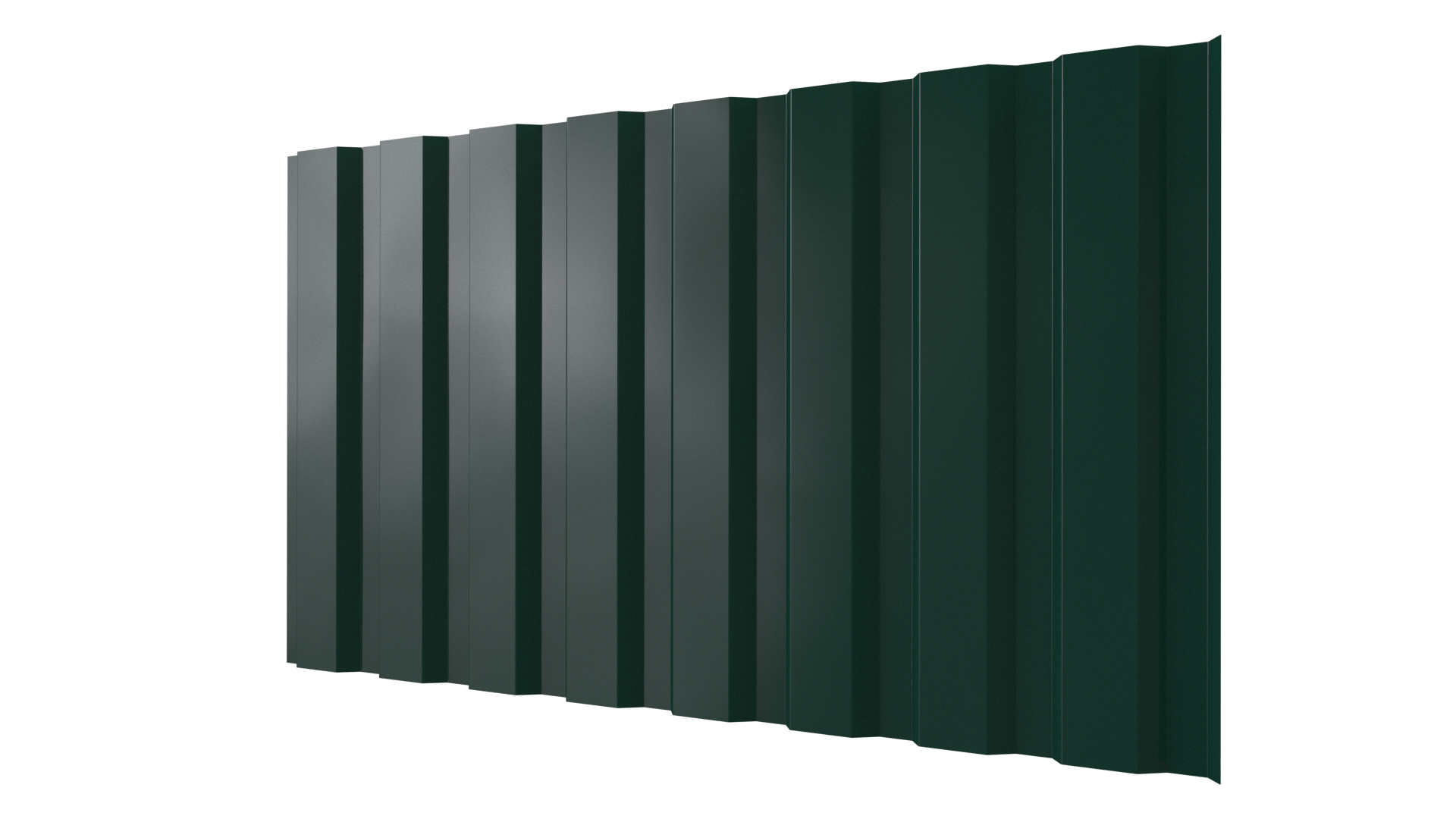 Профнастил С20A 1150/1100x0,7 мм, 6005 зеленый мох глянцевый