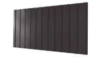 Профнастил С10 1170/1100x0,45 мм, 8019 серо-коричневый глянцевый