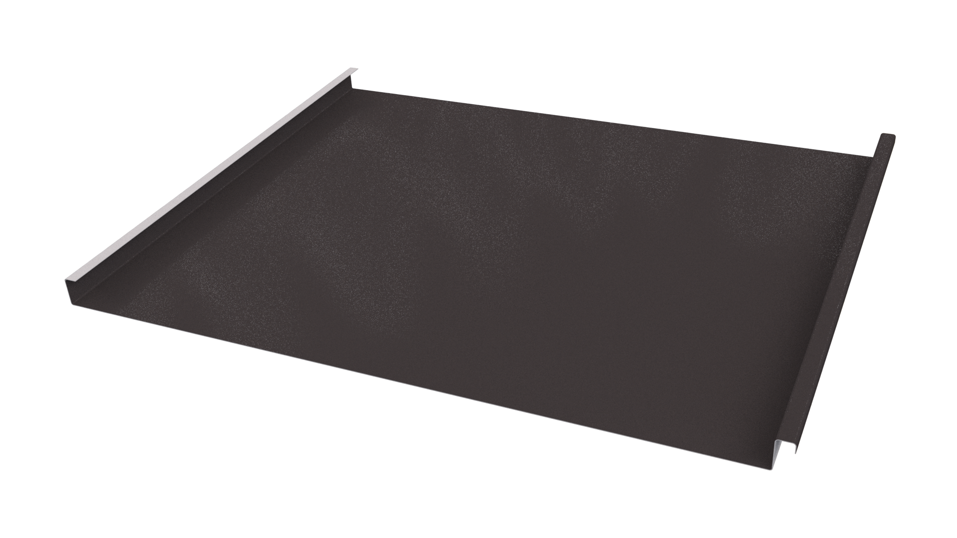 Фальцевая кровля 562/550x0,45 мм, 8019 серо-коричневый глянцевый