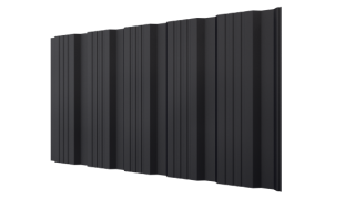Профнастил К20 1195/1130x0,45 мм, 9005 черный янтарь матовый