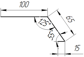 Планка карнизная 100x65x2000 мм, Картэн