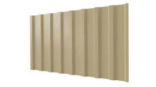 Профнастил С20B 1150/1100x0,65 мм, 1014 слоновая кость глянцевый