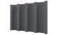 Профнастил Н60 902/845x0,55 мм, цинк