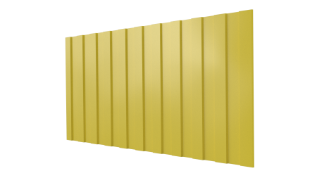 Профнастил С8 1200/1150x0,65 мм, 1018 цинково-желтый глянцевый