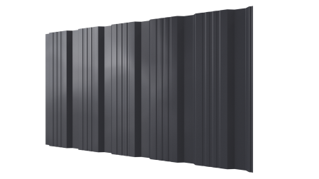 Профнастил К20 1195/1130x0,3 мм, 7024 графитовый серый глянцевый