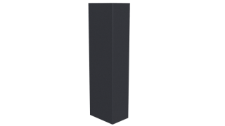 Стойка 40x60x40 мм, 7024 графитовый серый PUR Pruf