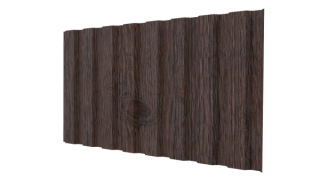 Профнастил С20A 1150/1100x0,45 мм, Морёный дуб 3D