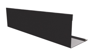 Планка завершающая 10x50x50x10 мм, 8019 серо-коричневый глянцевый