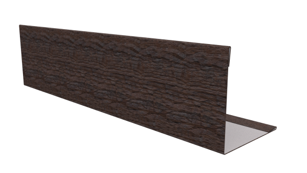 Планка завершающая 10x50x50x10 мм, Морёный дуб 3D