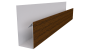 Планка П-образная Блок-хаус 30x30x2000 мм, Дуб Локарно 3D