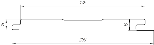 Лайн Про Изгиб 200/176x0,45 мм, 8017 шоколадно-коричневый матовый